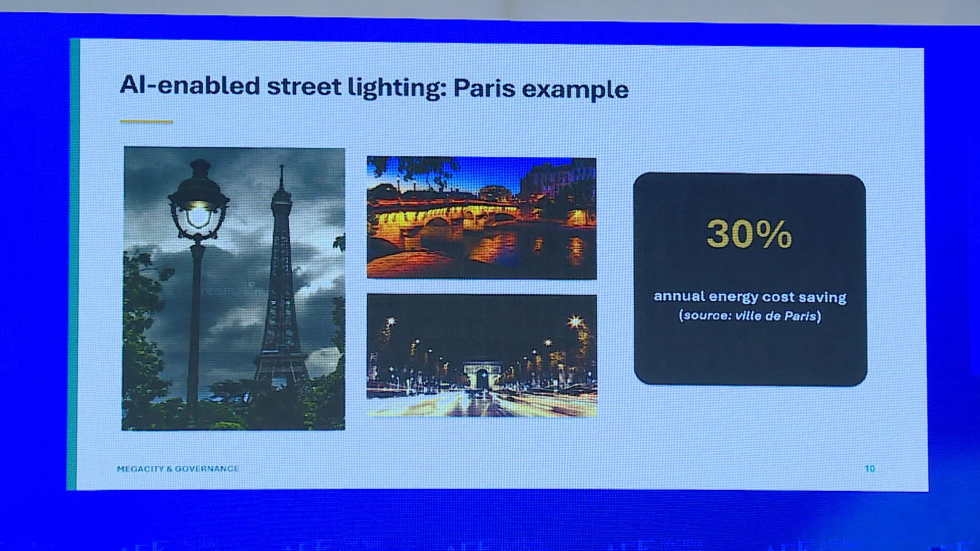 Mô hình chiếu sáng thông minh tích hợp A.I. tại Paris giúp tiết kiệm đáng kể chi phí năng lượng hàng năm, là kinh nghiệm thực tiễn cho các siêu đô thị