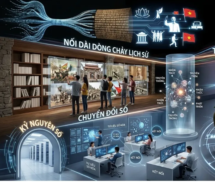 Nối dài dòng chảy lịch sử trong kỷ nguyên số