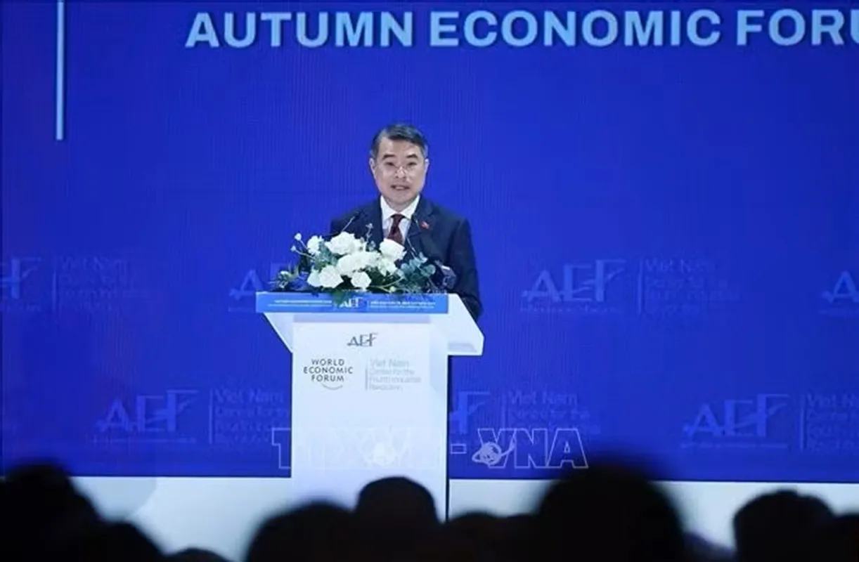 Thủ tướng Lê Minh Hưng phát biểu tại Phiên toàn thể cấp cao Diễn đàn Kinh tế Mùa thu 2026