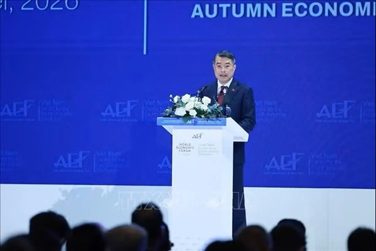 Thủ tướng Lê Minh Hưng phát biểu tại Phiên toàn thể cấp cao Diễn đàn Kinh tế Mùa thu 2026 -h3