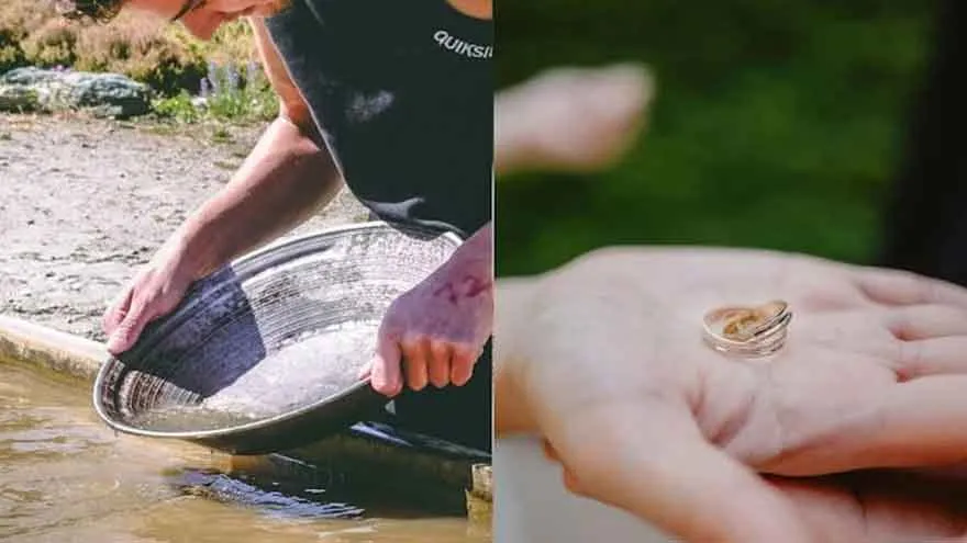 Chiếc nhẫn cầu hôn được làm từ vàng Jack tự đãi
