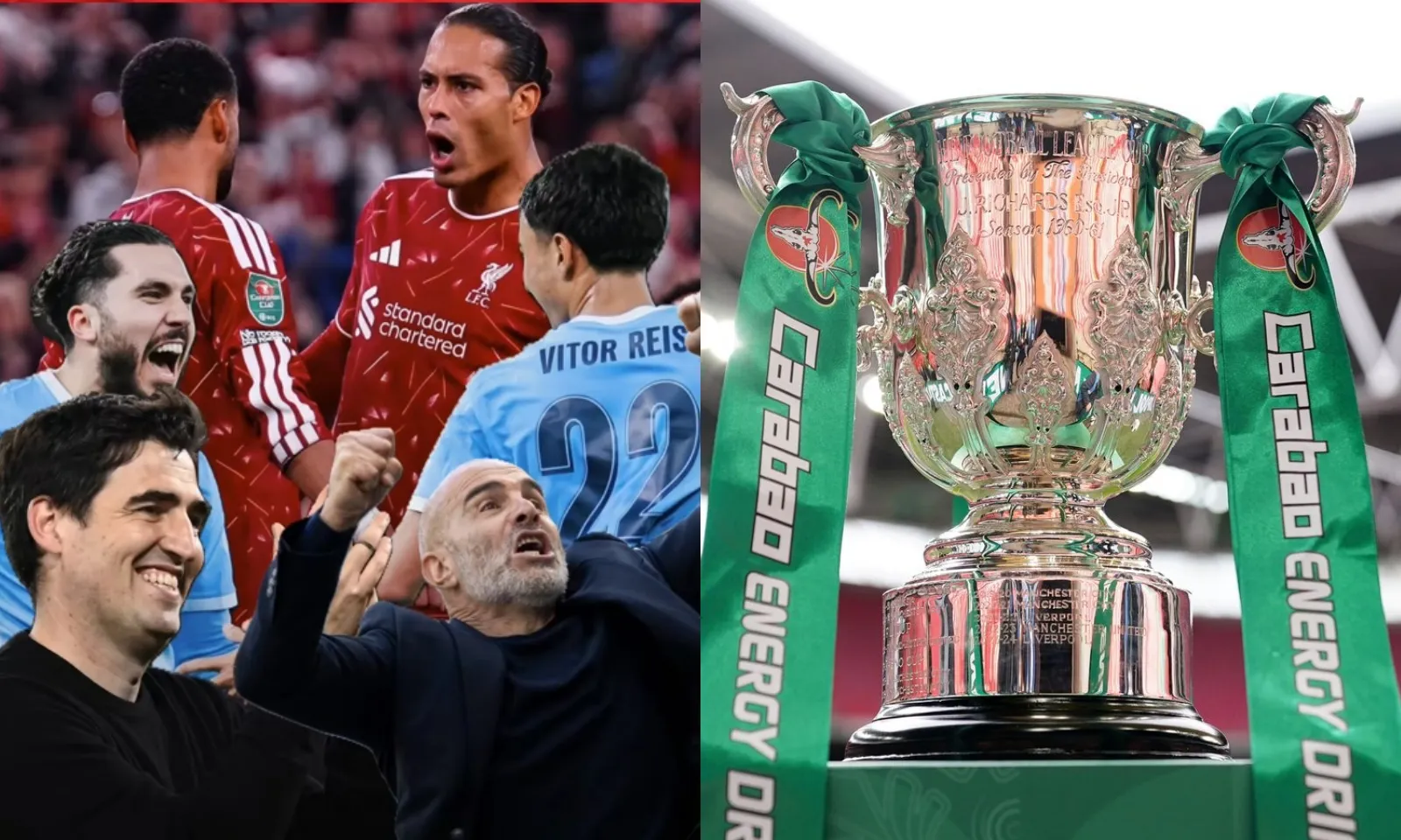 Kết quả bốc thăm Tứ kết Carabao Cup: Man City may mắn | Liverpool gặp quá khứ của Iraola