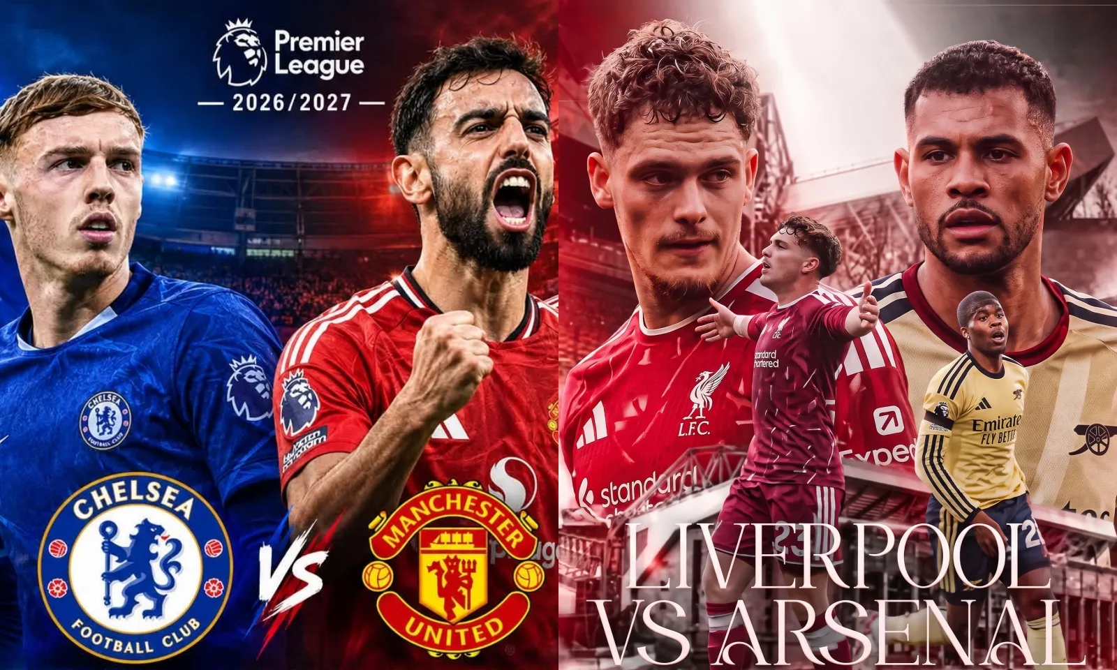 Lịch thi đấu Ngoại hạng Anh vòng 9: Chelsea vs MU | Liverpool vs Arsenal