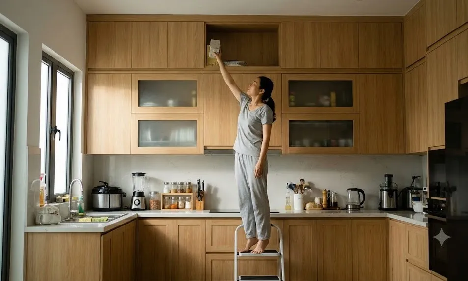 Tủ bếp kịch trần có thực sự tối ưu không gian như lời quảng cáo?