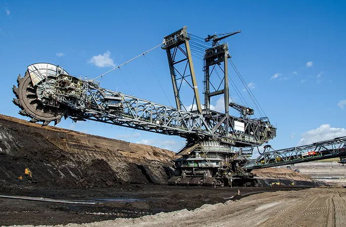 Bagger 293 đang vận hành tại mỏ