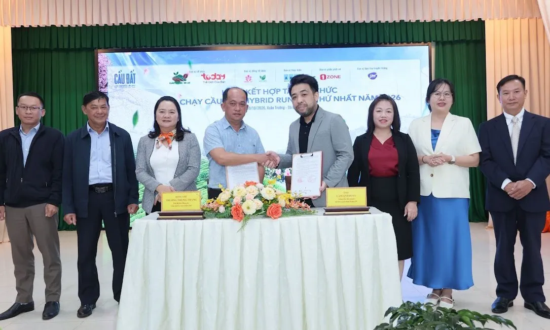 Giảy chạy Cầu Đất Hybrid Run 2026: Thêm một điểm hẹn thể thao tại Festival Hoa Đà Lạt