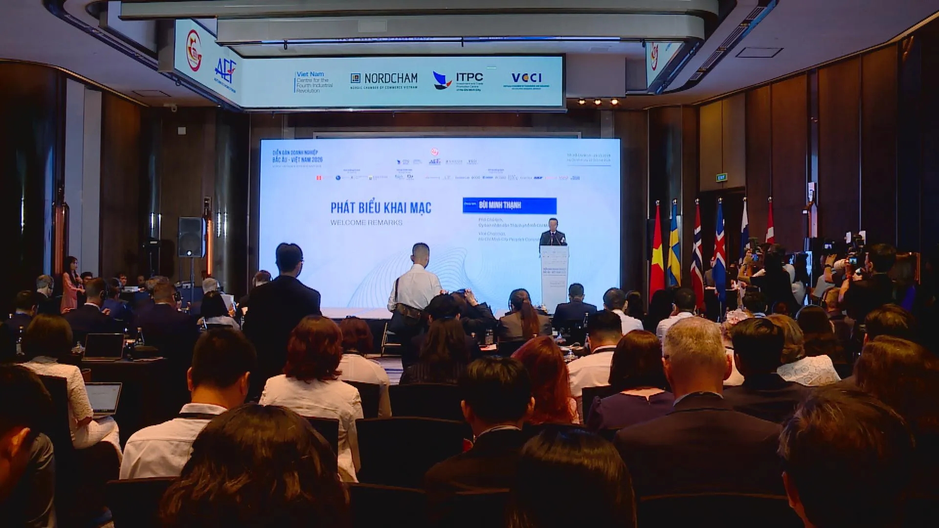 Quang cảnh lễ khai mạc Diễn đàn Doanh nghiệp Bắc Âu - Việt Nam 2026