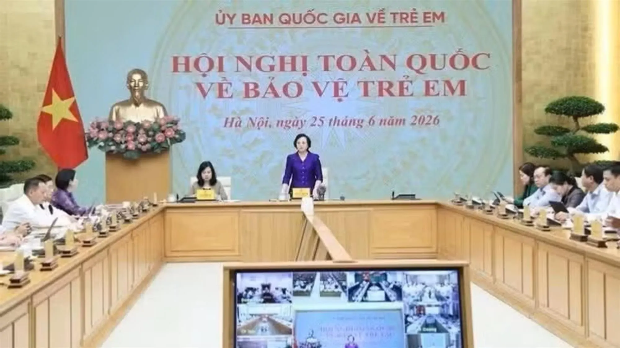 Quang cảnh Hội nghị toàn quốc về bảo vệ trẻ em, ngày 25/6/2026 - Ảnh: VGP