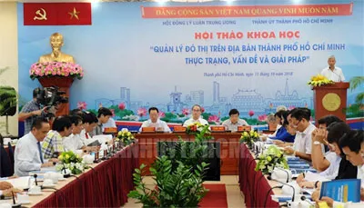 Hội thảo khoa học “Quản lý đô thị trên địa bàn thành phố - thực trạng, vấn đề và giải pháp”