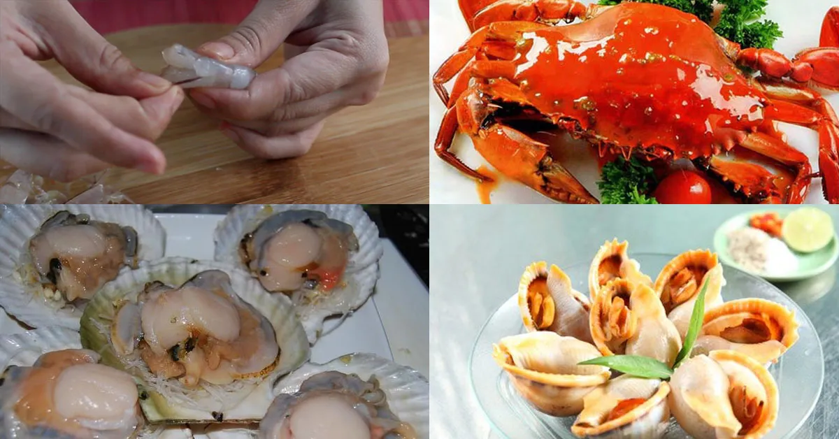 Khi ăn hải sản bạn tuyệt đối không nên ăn những phần này