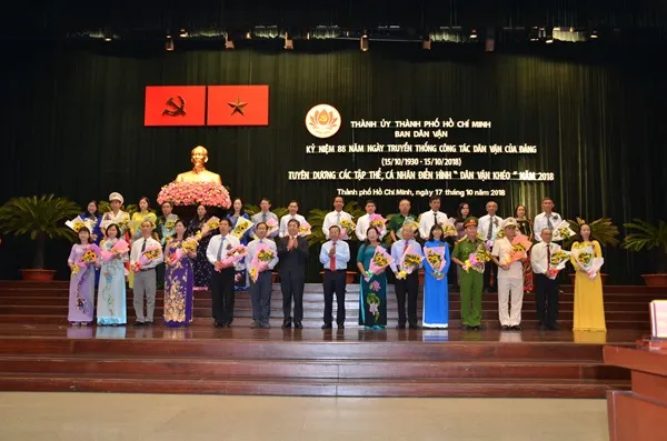 TPHCM tuyên dương 138 tập thể, cá nhân điển hình “Dân vận khéo” năm 2018