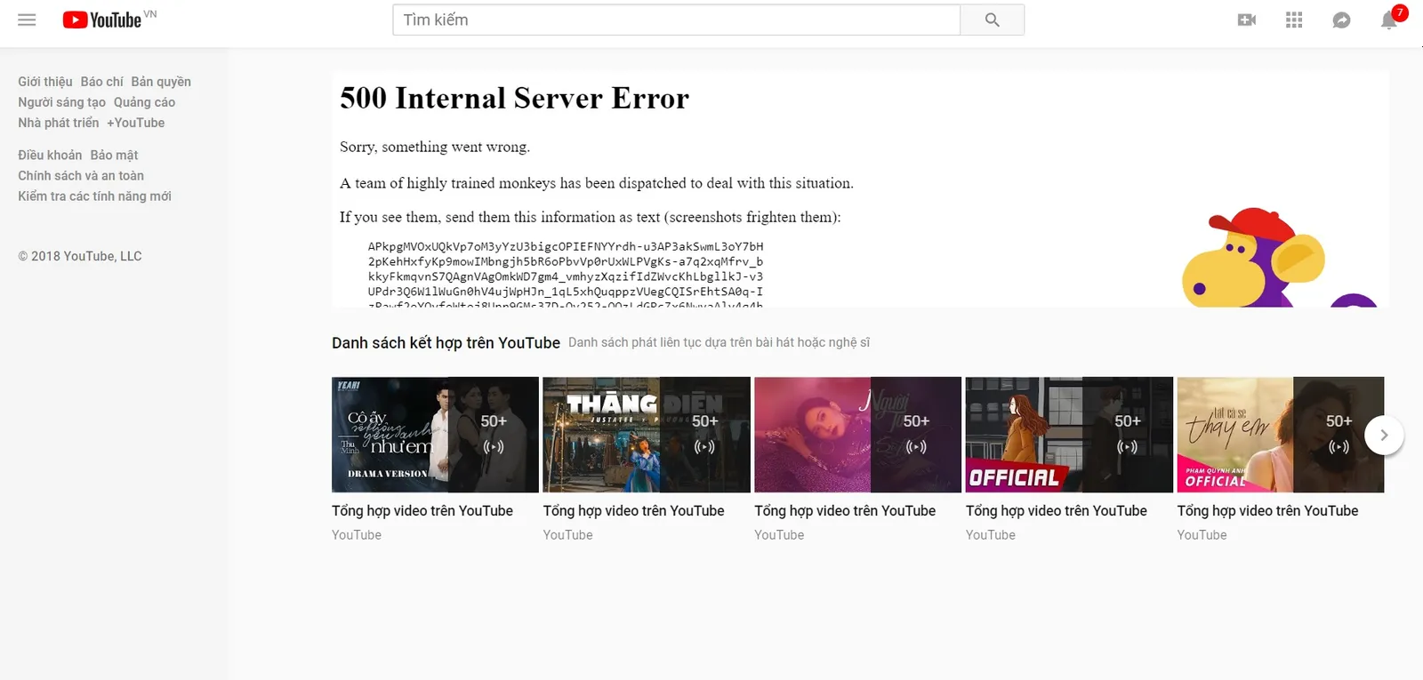 YouTube bất ngờ không thể truy cập vào sáng 17/10 
