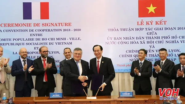 TPHCM và Vùng Lyon - Pháp ký kết thỏa thuận hợp tác