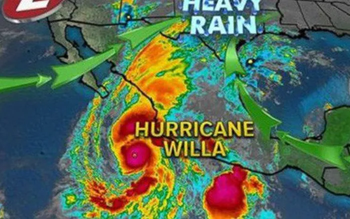 Bão nhiệt đới Willa đổ bộ vào đất liền Mexico