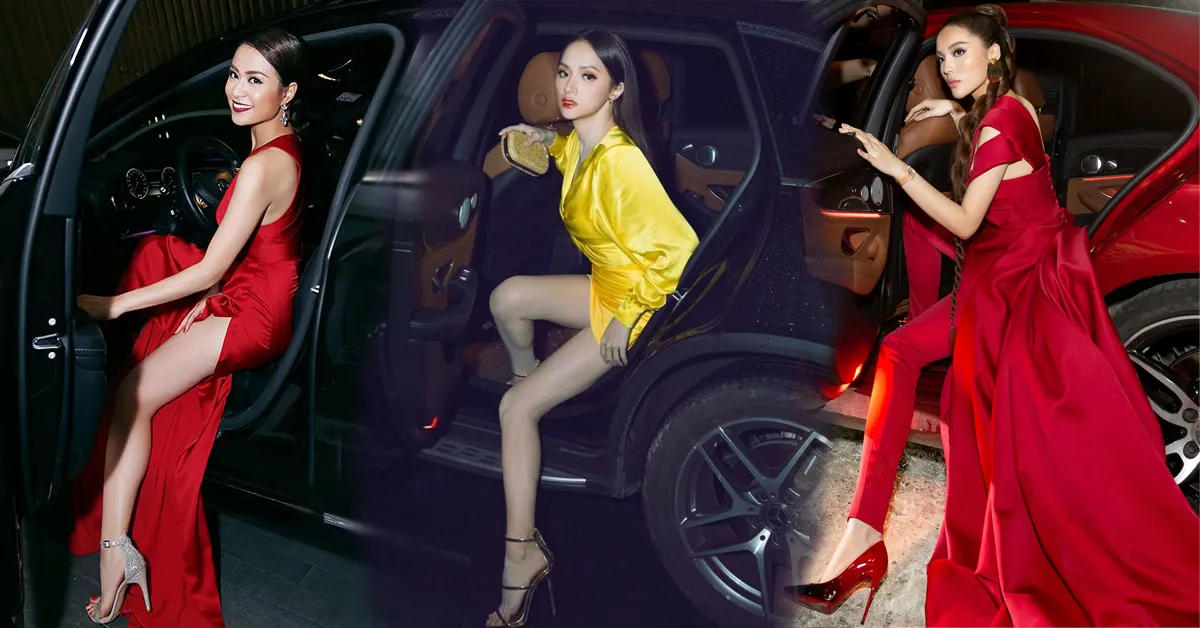 Ngất ngây trước khoảnh khắc rời xế hộp sang chảnh của các mỹ nhân Việt