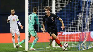 Kết quả bóng đá UEFA Nations League 16/11: Croatia hạ Tây Ban Nha ở phút bù giờ