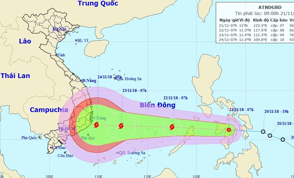 Áp thấp nhiệt đới đang quần thảo Philippines, sắp vào biển Đông