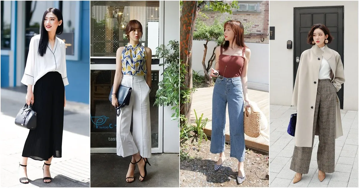 Quần ống rộng và bí quyết mặc đẹp như fashionista