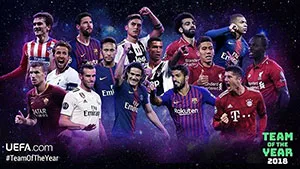 UEFA công bố đề cử Đội hình của năm 2018