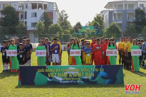 Khai mạc giải bóng đá U13 quốc tế Việt Nam - Nhật Bản