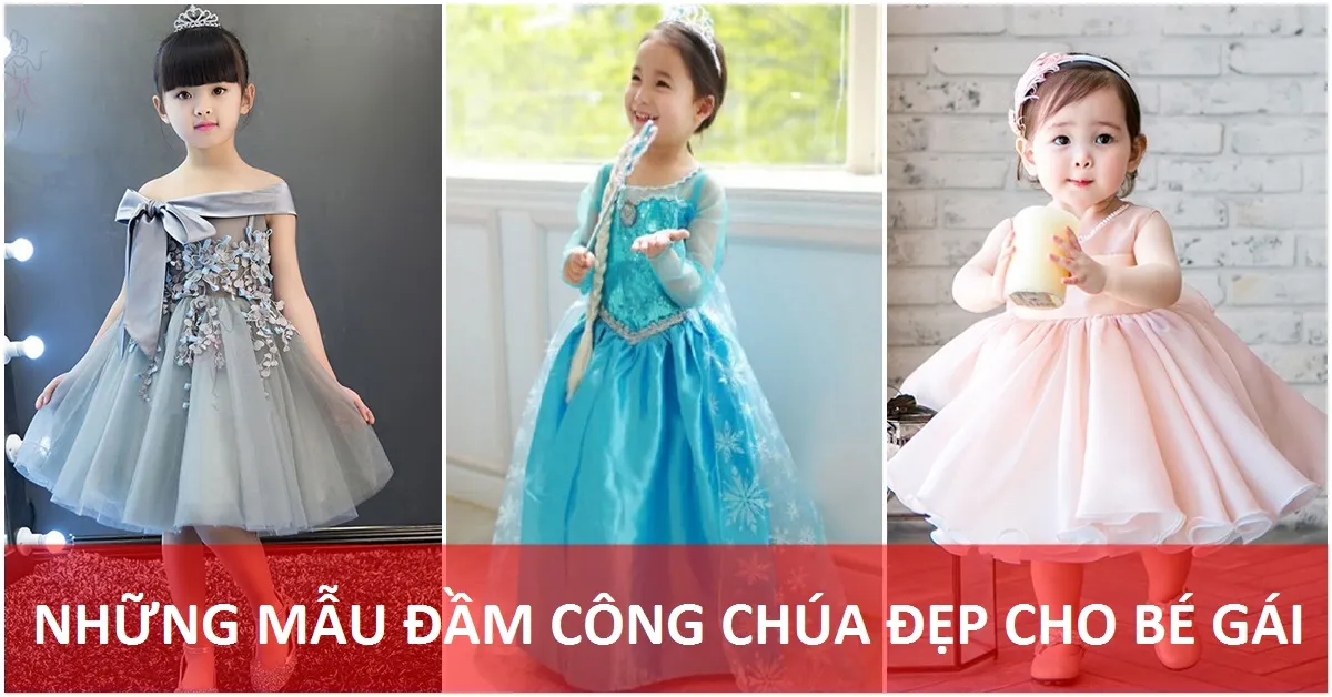 Những mẫu đầm công chúa lung linh cho bé gái đi chơi Tết