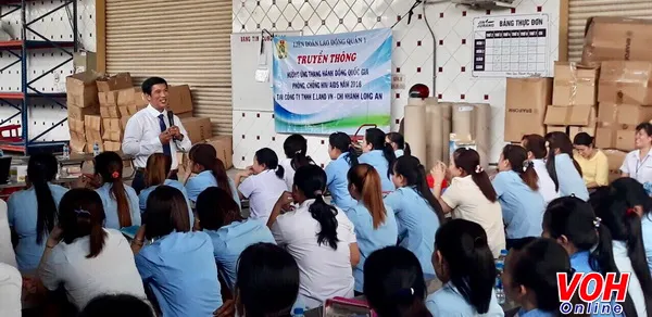 Tuyên truyền về HIV/AIDS cho hơn 5.000 công nhân lao động