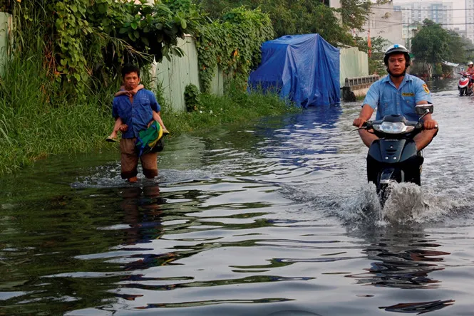 Dự báo thời tiết: Từ Rằm tháng Mười Một (Âm lịch) triều cường lại uy hiếp vùng trũng Sài Gòn