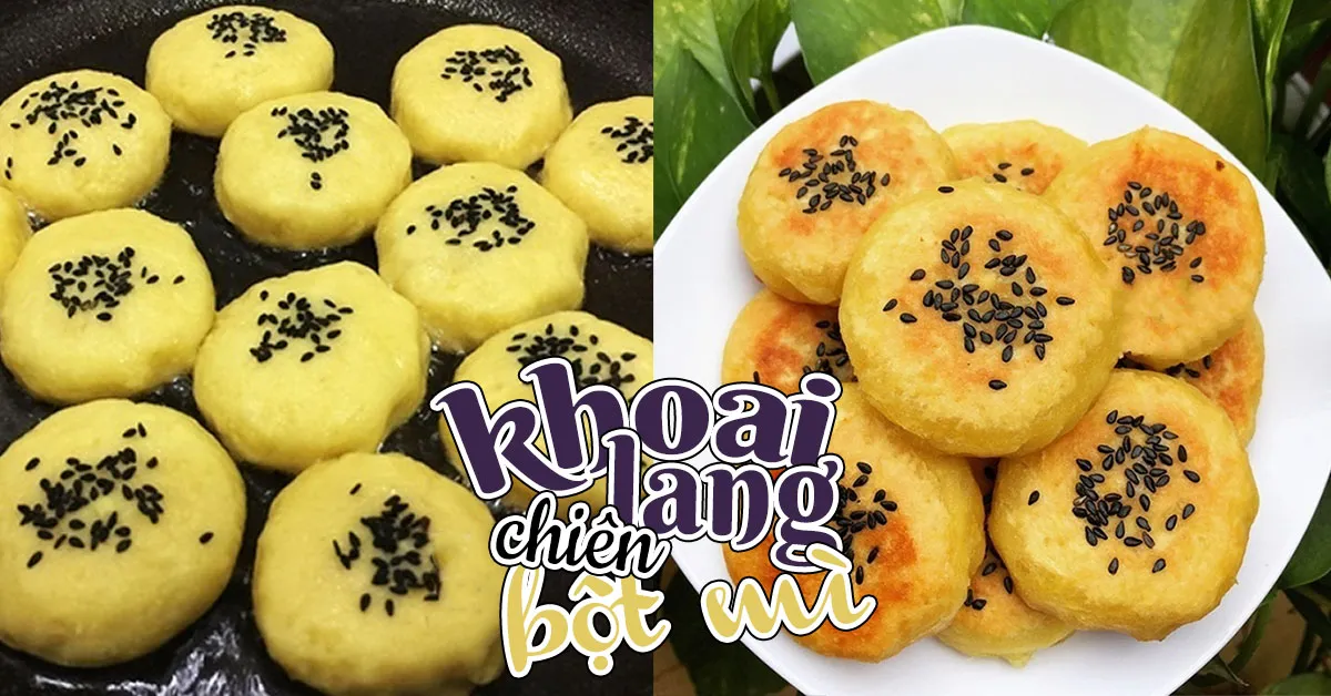 Cách làm khoai lang chiên bột mì béo ngon lại còn giòn tan