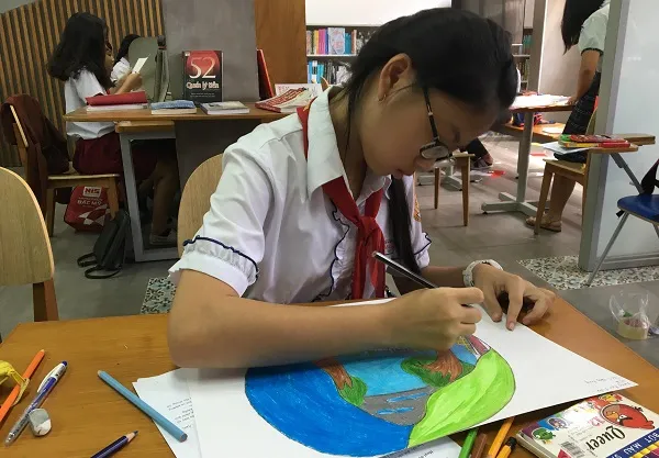 Gần 150 học sinh tham gia hội thi Lớn lên cùng sách