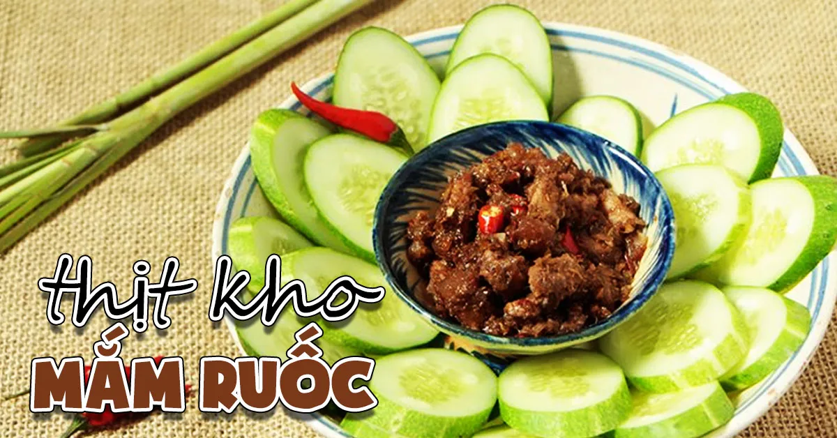 Món ngon mỗi ngày: Cách làm thịt kho mắm ruốc mặn mà hao cơm