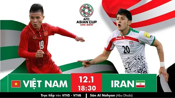 Trực tiếp Việt Nam vs Iran (18g30, ngày 12-1): Vượt đỉnh núi cao!