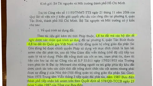 Nguồn gốc chính xác của khu đất phường 6, quận Tân Bình