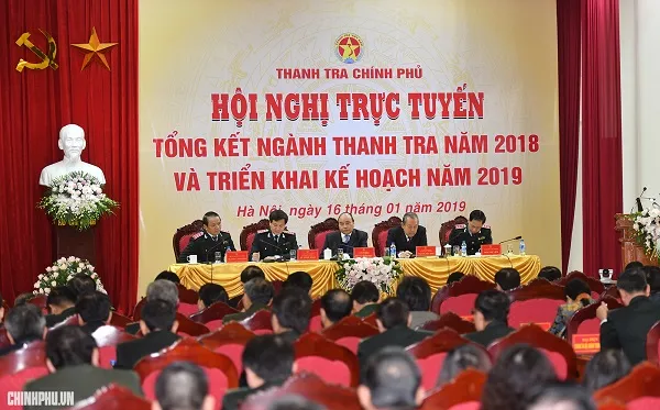 Thủ tướng dự Hội nghị triển khai nhiệm vụ năm 2019 của Thanh tra Chính phủ