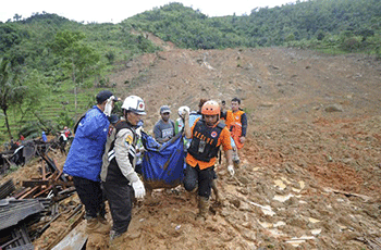 Sạt lở đất tại Indonesia, hơn 30 người thiệt mạng