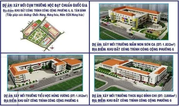 Dự án xây cụm trường chuẩn quốc gia ở P.6, Tân Bình - Cần sự đồng thuận vì lợi ích chung