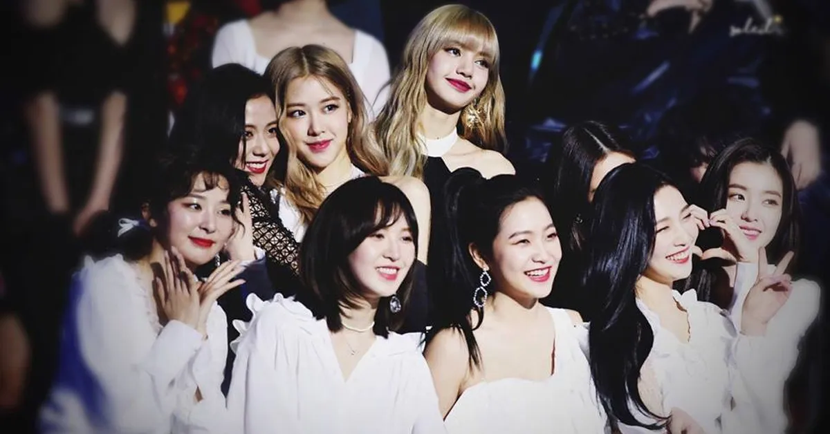 Tiên cảnh ngàn năm có một: 9 nữ thần Black Pink, Red Velvet cùng khoe sắc trong một khung hình