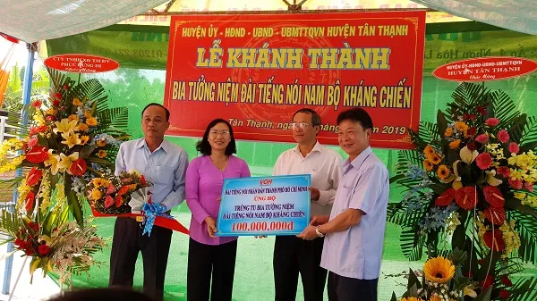 Khánh thành bia tưởng niệm Đài tiếng nói Nam bộ kháng chiến