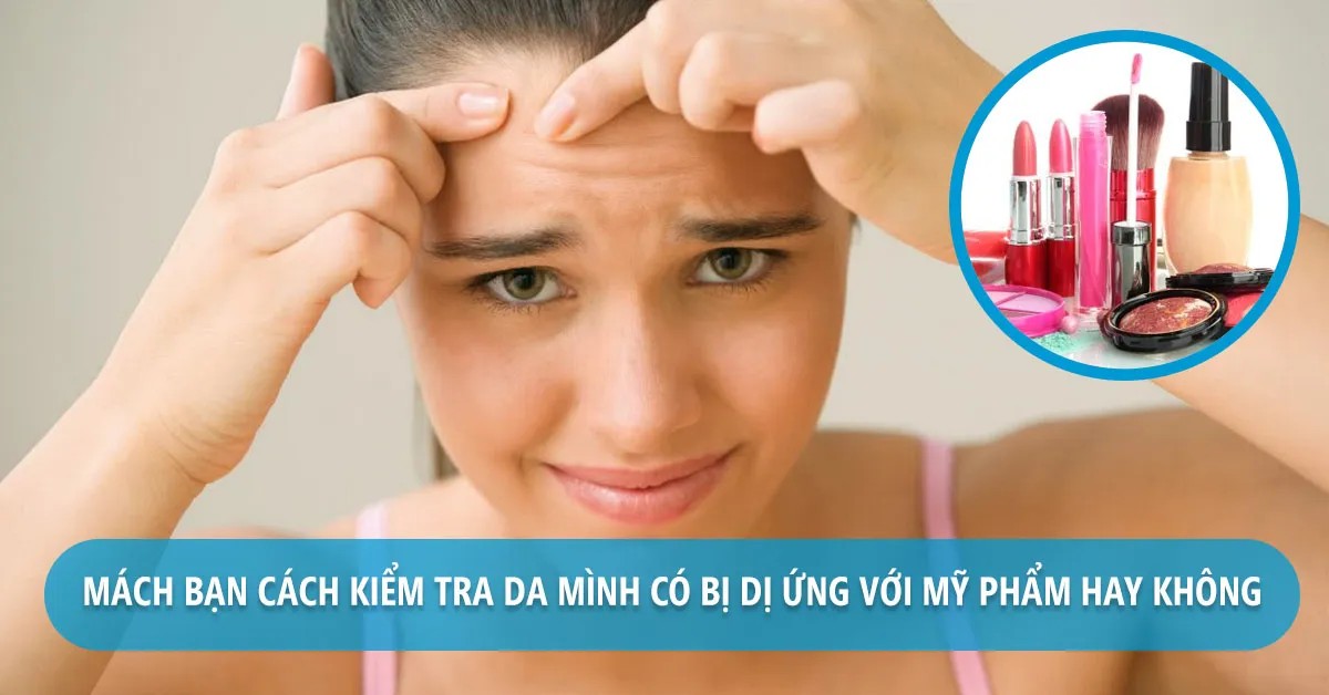 Dị ứng mỹ phẩm phải làm sao?