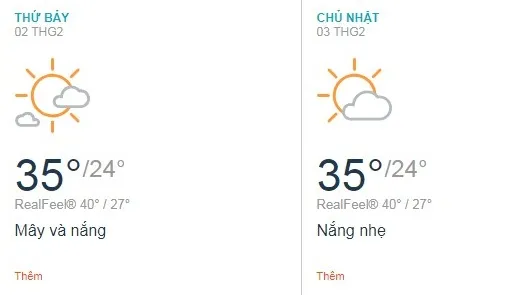 Dự báo thời tiết TPHCM cuối tuần (02/02 - 03/02): Nhiệt độ ngoài trời có thể tới 35 độ C