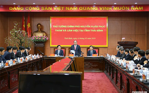 Thủ tướng mong tỉnh Thái Bình có nhiều bức phá trong phát triển