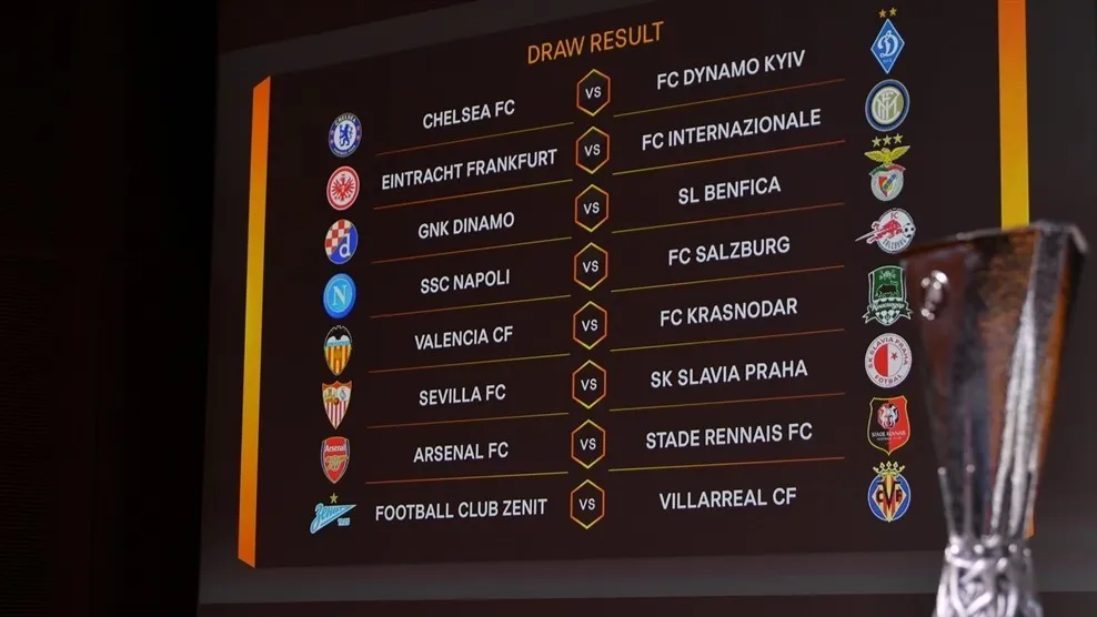 Kết quả bốc thăm Cup C2 - Europa League 2019 - vòng 1/8: Chelsea - Dynamo Kyiv, Arsenal - Rennes