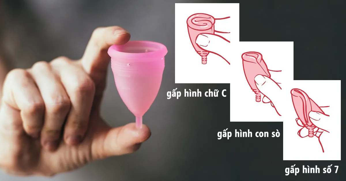 Hướng dẫn các cách gấp cốc nguyệt san chuẩn xác
