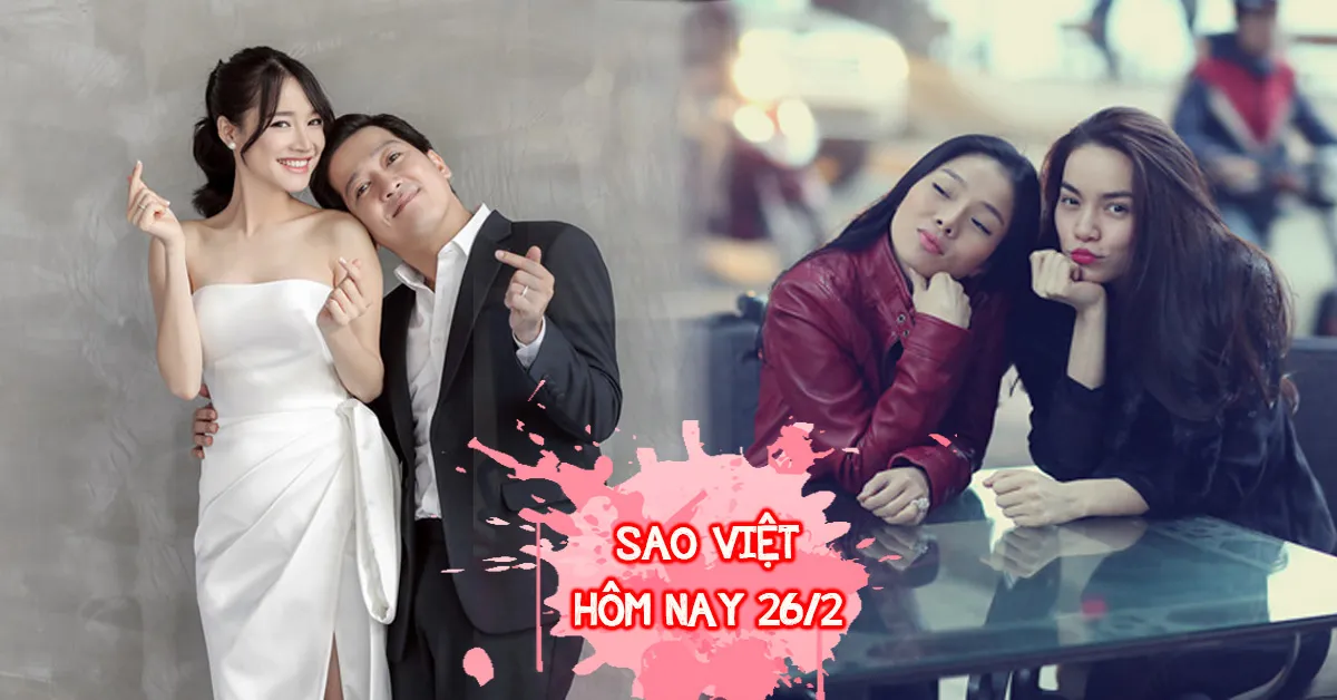 Sao Việt hôm nay 26/2: Nhã Phương kỷ niệm 5 tháng kết hôn, Lệ Quyên nhắc đến Hồ Ngọc Hà