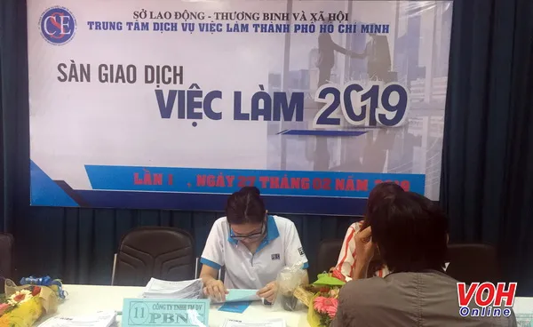 Sàn giao dịch việc làm TPHCM năm 2019 cần tuyển hơn 2.100 lao động