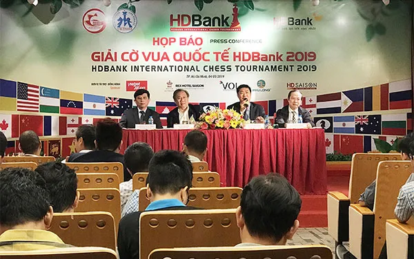 Giải cờ vua quốc tế HDBank 2019 có tổng tiền thưởng lên đến 60.000 USD