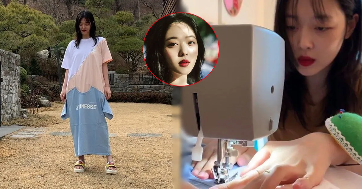 Học hỏi mỹ nhân nổi loạn Sulli cách ‘hô biến’ áo thun cũ ở nhà thành váy xinh hết nấc 