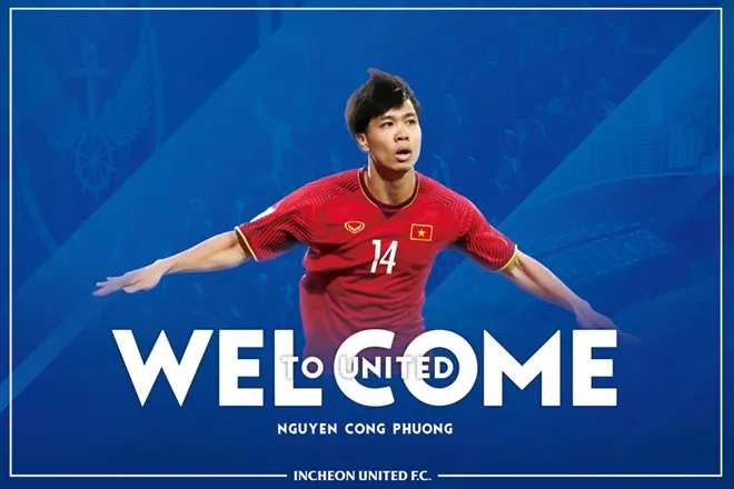 Tiền đạo Công Phượng lập hat-trick trong trận đấu tập của CLB Incheon