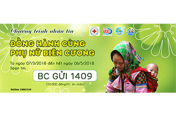 Nhắn tin ủng hộ chương trình Đồng hành cùng phụ nữ biên cương