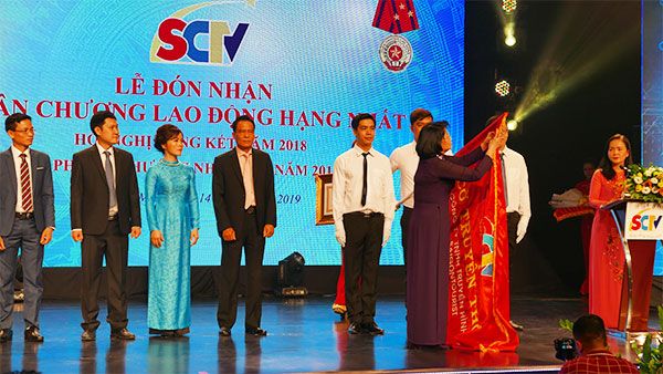 Truyền hình cáp SCTV đón nhận Huân chương Lao động hạng Nhất