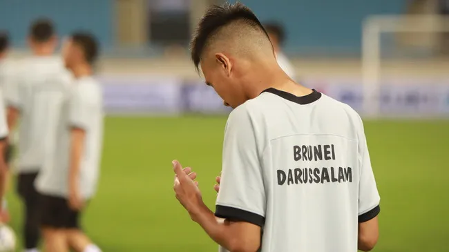 U23 Brunei lặng lẽ luyện tập chuẩn bị đấu U23 Việt Nam